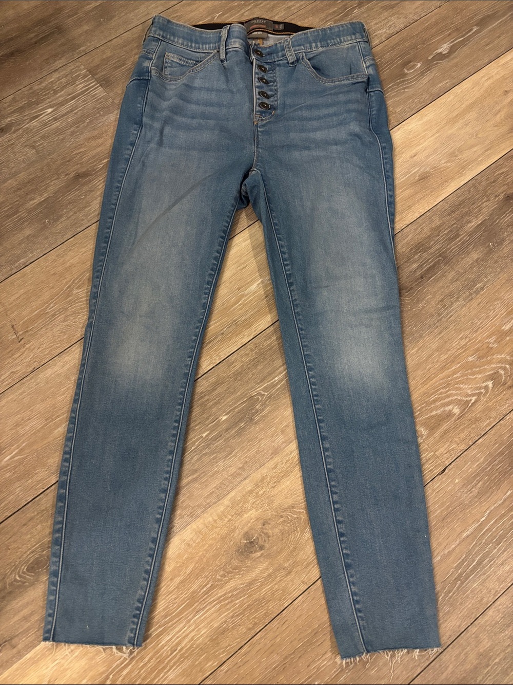 torrid Light Blue Skinny High-Rise Button-Fly Jeans
